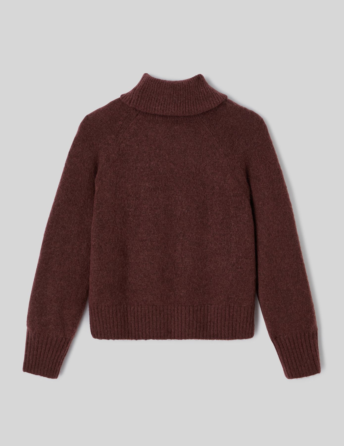 Pull maxi col roulé premium