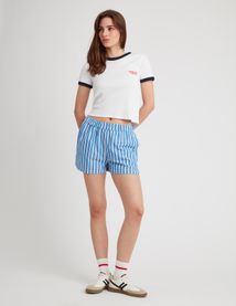 Short rayé