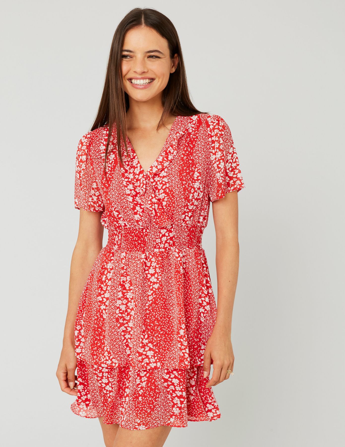 Robe courte imprimée