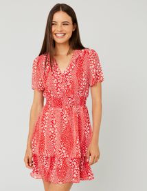 Robe courte imprimée