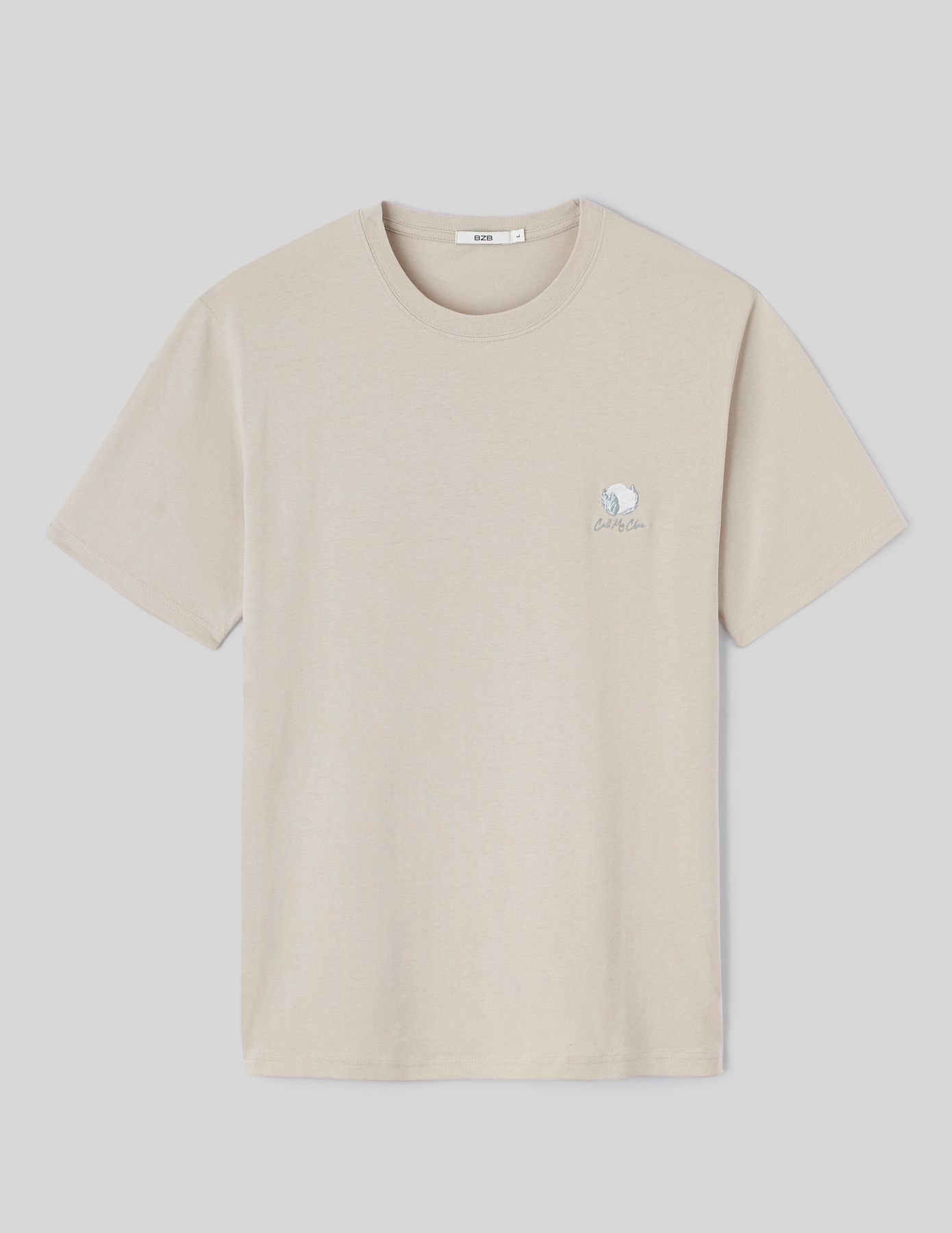 T-shirt brodé à message