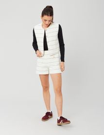 Short en tweed rayé