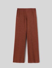 Pantalon satin plissé