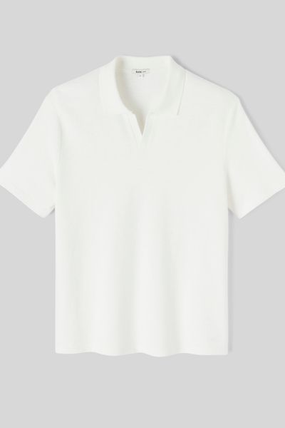Polo matière fantaisie