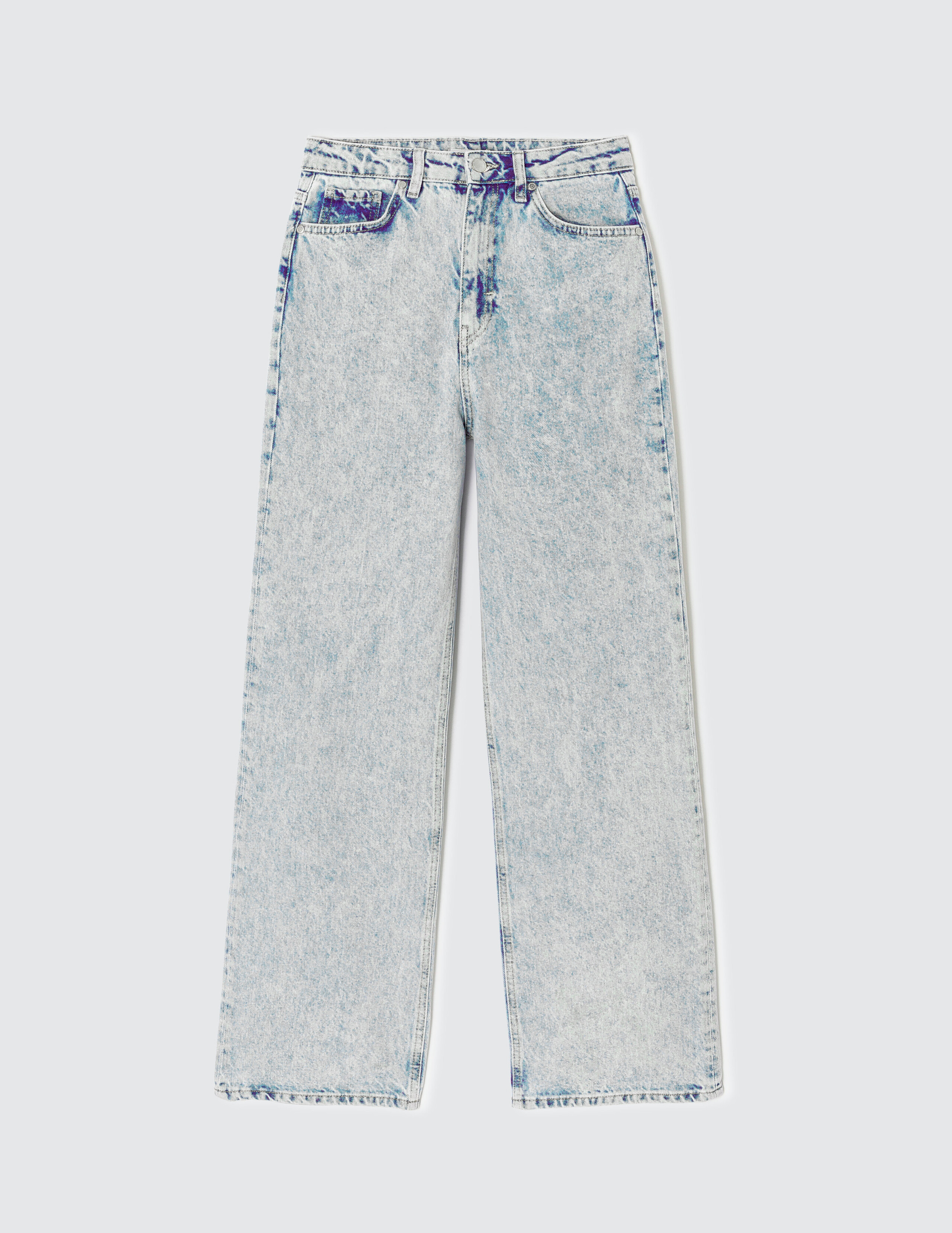 Jean straight taille haute