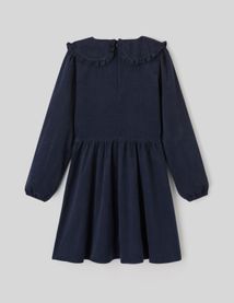 Robe &agrave; col volant&eacute;