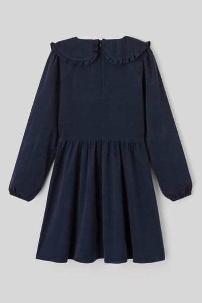 Robe &agrave; col volant&eacute;