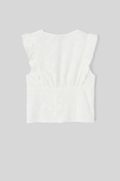Top à nouer broderie 3D