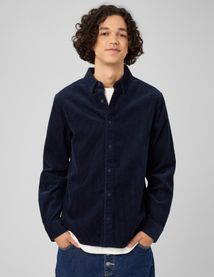Chemise en velours c&ocirc;tel&eacute;
