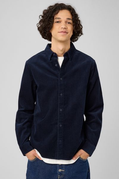 Chemise en velours c&ocirc;tel&eacute;