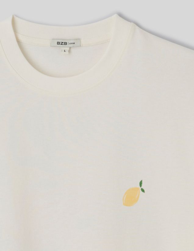 T-shirt imprim&eacute; devant/dos
