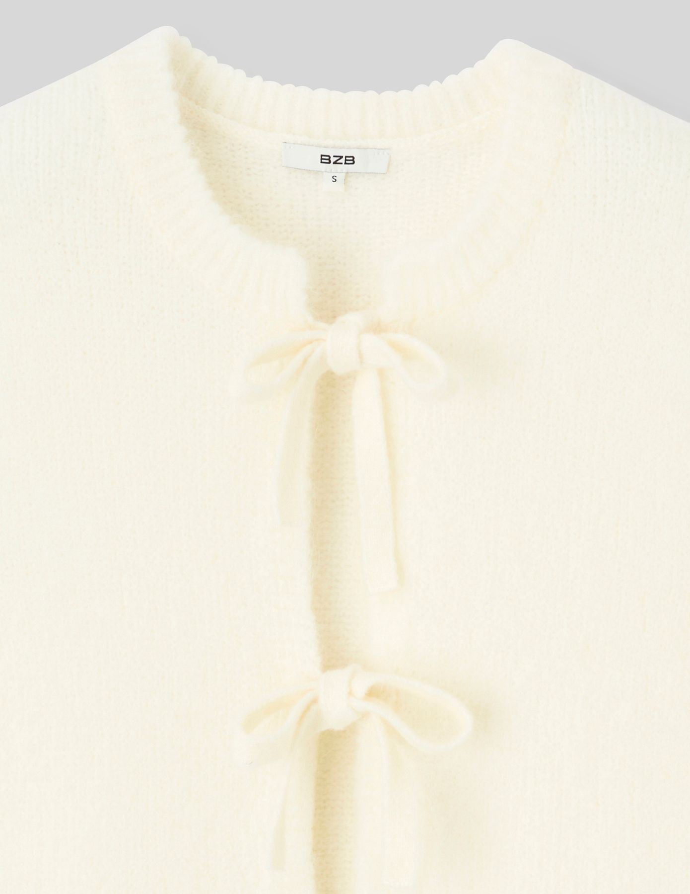 Gilet sans manche &agrave; n&oelig;uds