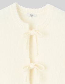 Gilet sans manche &agrave; n&oelig;uds