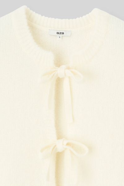 Gilet sans manche &agrave; n&oelig;uds