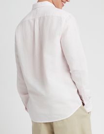 Chemise coton lin unie