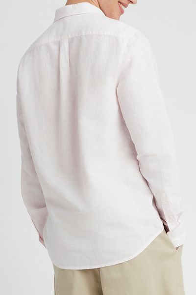 Chemise coton lin unie