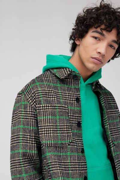 Veste surchemise à carreaux