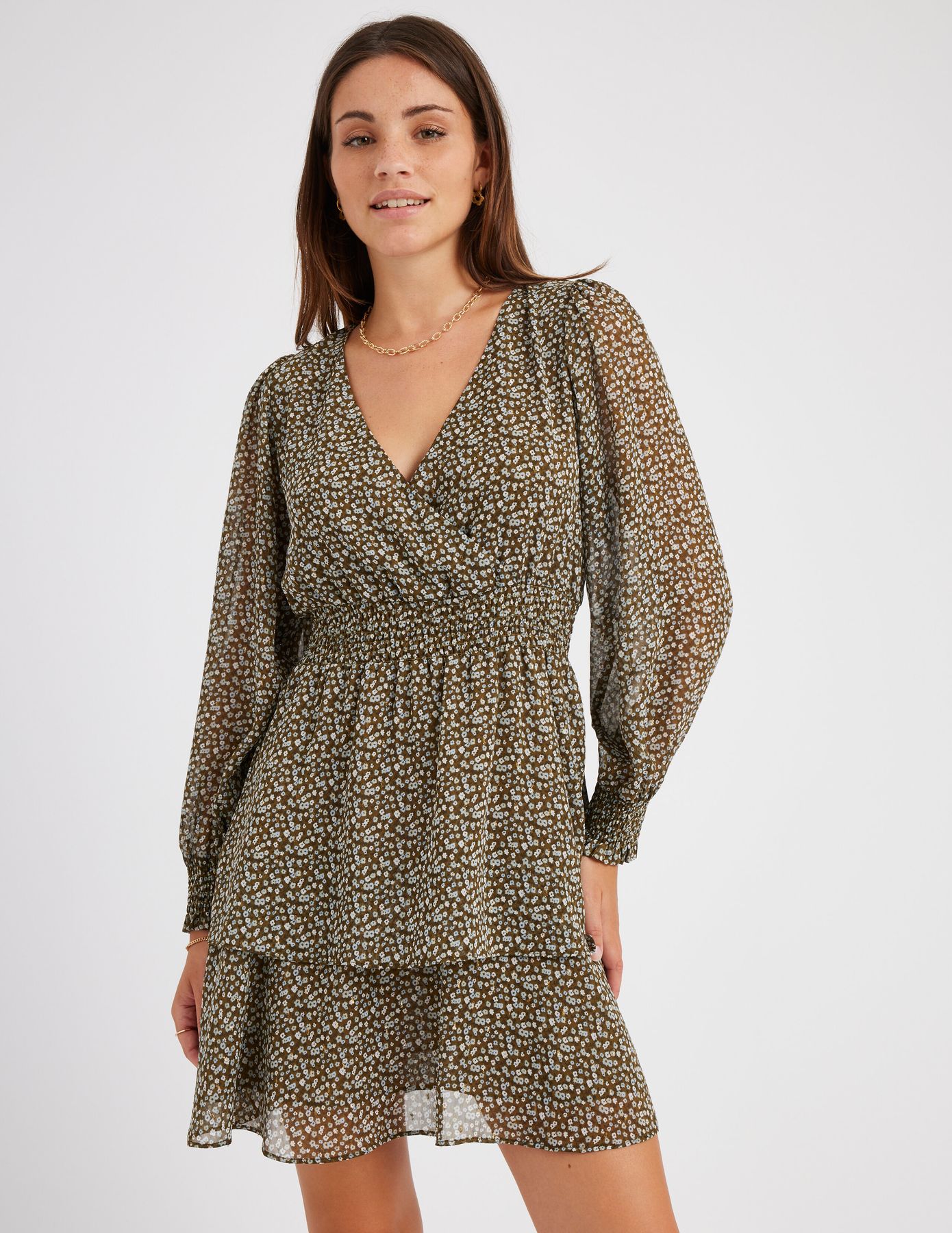 Robe courte imprim&eacute;e