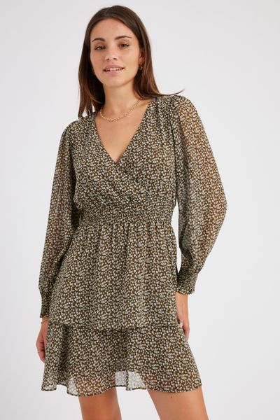 Robe courte imprim&eacute;e