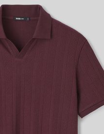 Polo maille fantaisie