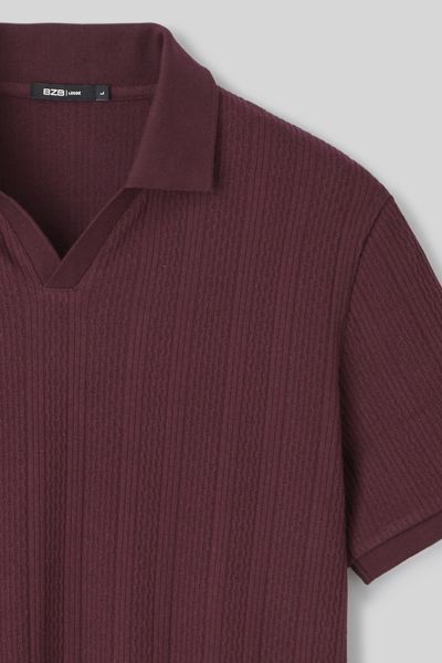 Polo maille fantaisie