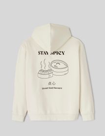 Sweat imprim&eacute; devant dos