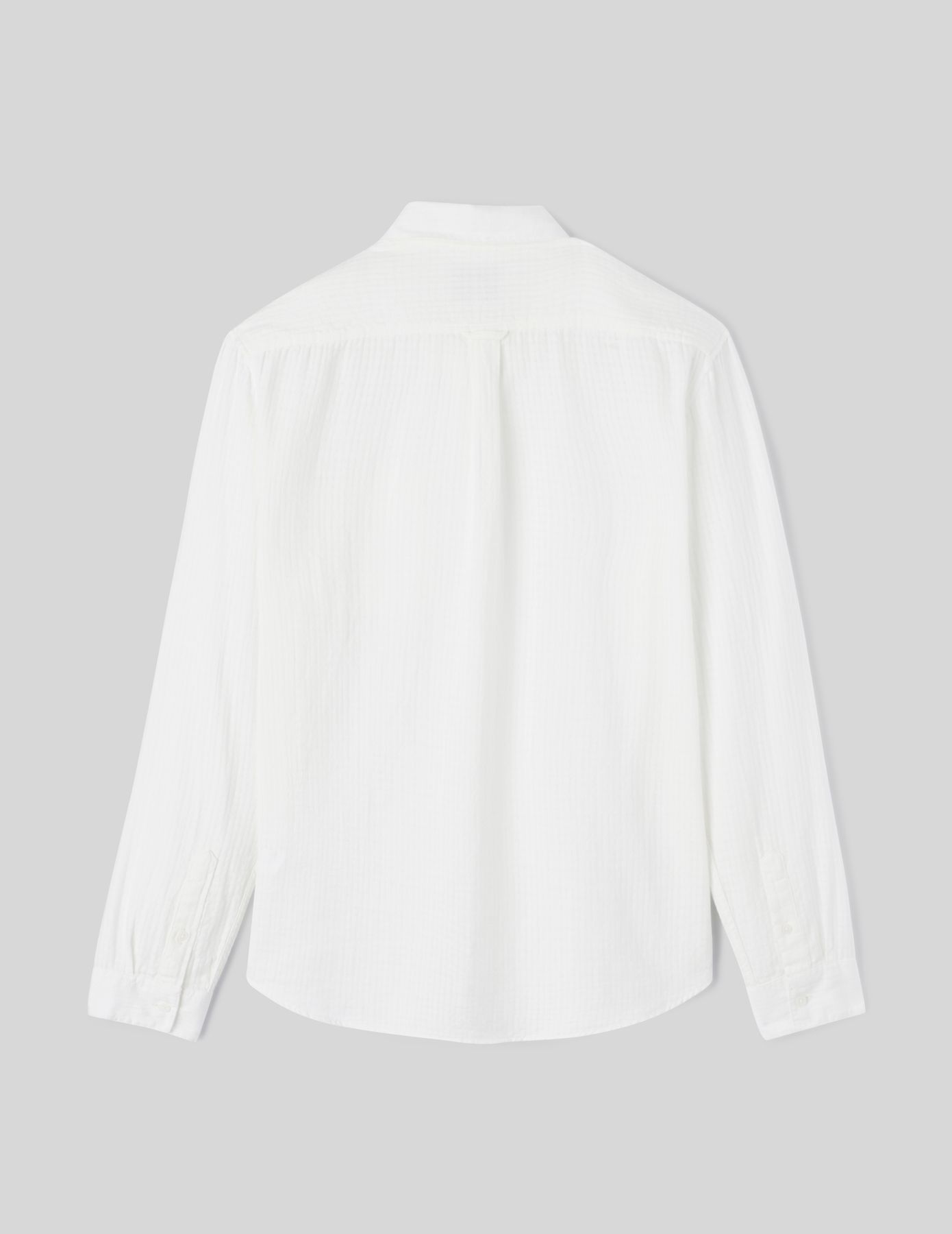 Chemise textur&eacute;e unie droite