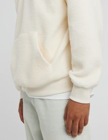 Sweat sherpa à capuche