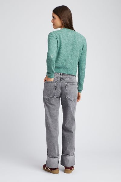 Gilet col rond boutonné