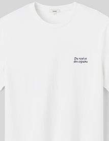 T-shirt broderie poitrine