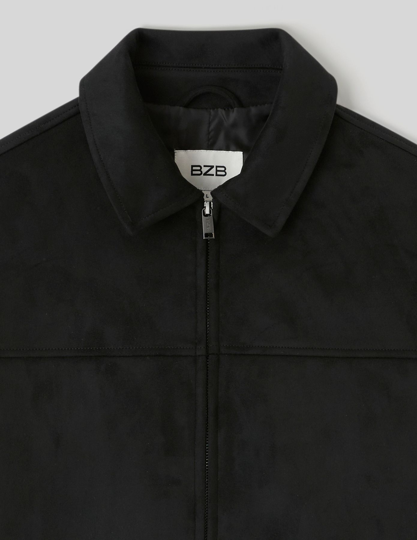 Veste zipp&eacute;e en su&eacute;dine