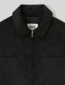 Veste zipp&eacute;e en su&eacute;dine