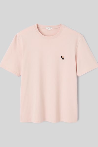 T-shirt broderie poitrine