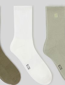 Lot de 3 paires de chaussettes broderie