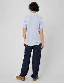 Polo maille ajour&eacute;e