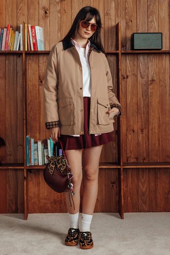 Veste avec col velours côtelé