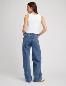 Jean wide leg taille standard