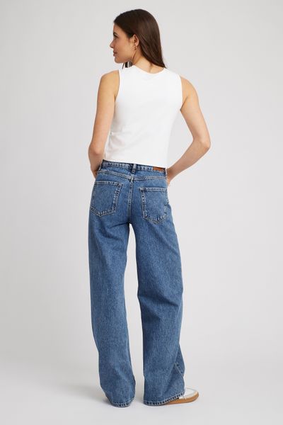 Jean wide leg taille standard