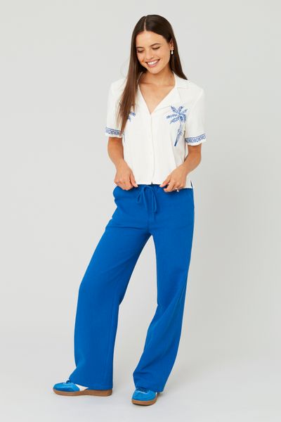 Pantalon en gaz de coton
