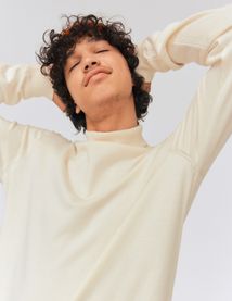 Pull col roulé