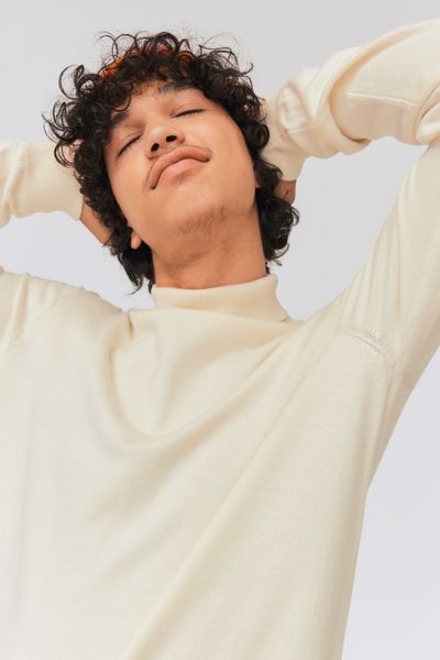 Pull col roulé