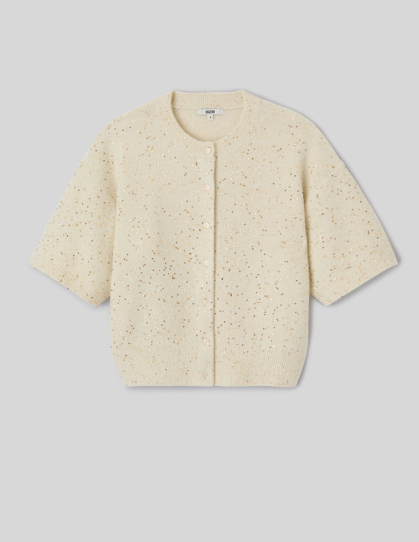 Gilet maille brillante