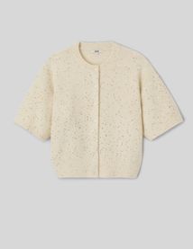 Gilet maille brillante