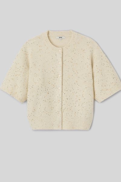 Gilet maille brillante