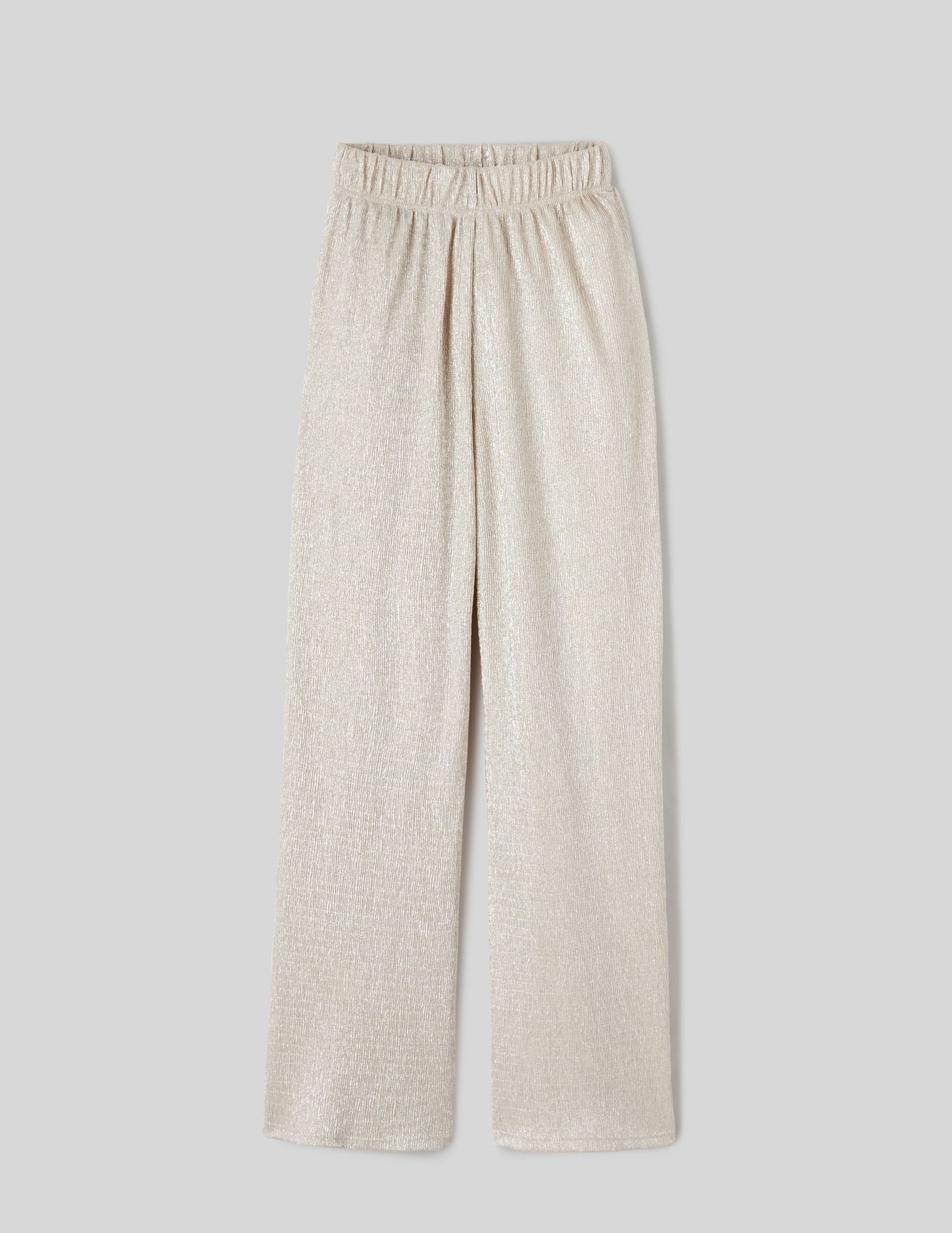 Pantalon texturé et pailleté