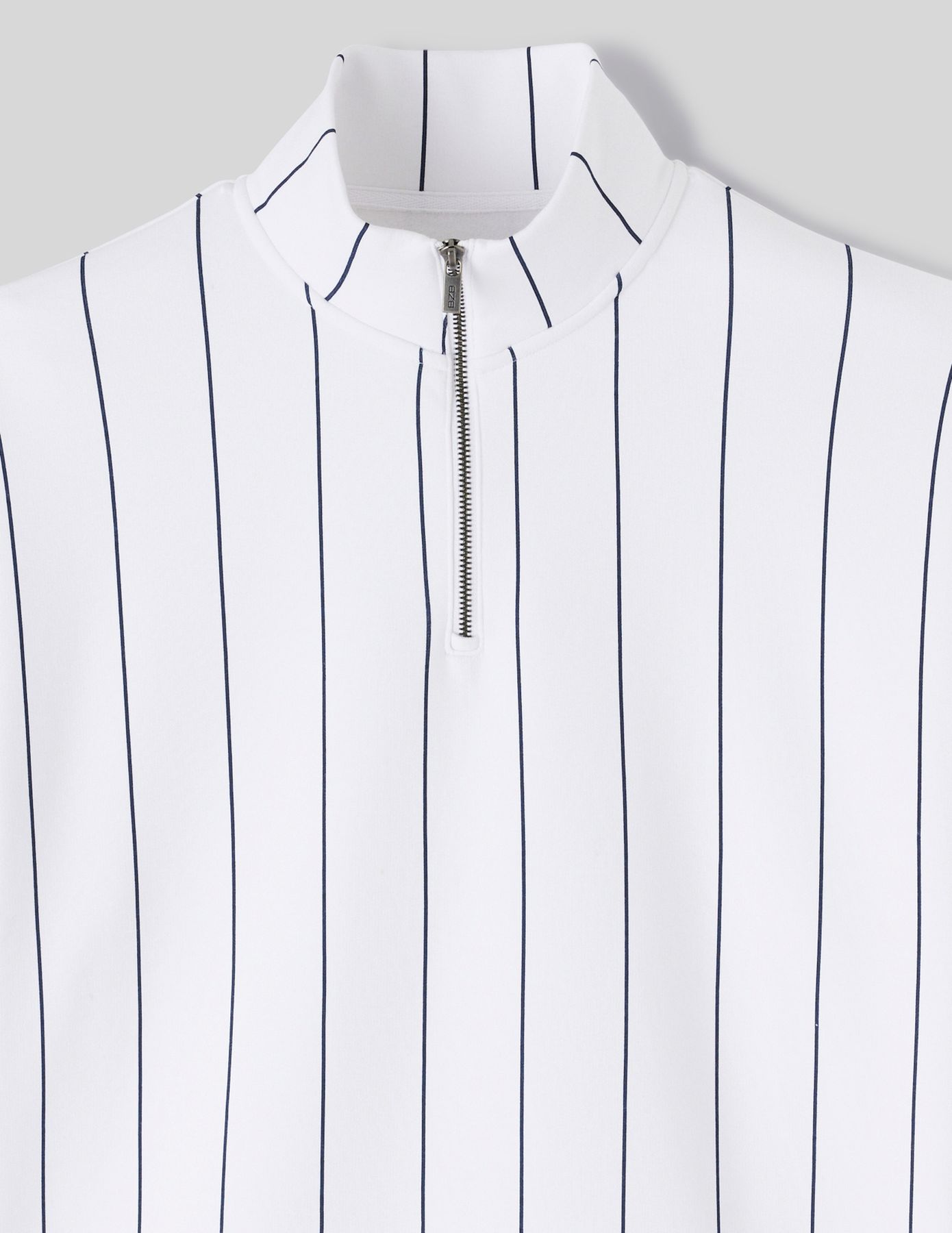 Sweat col montant rayures
