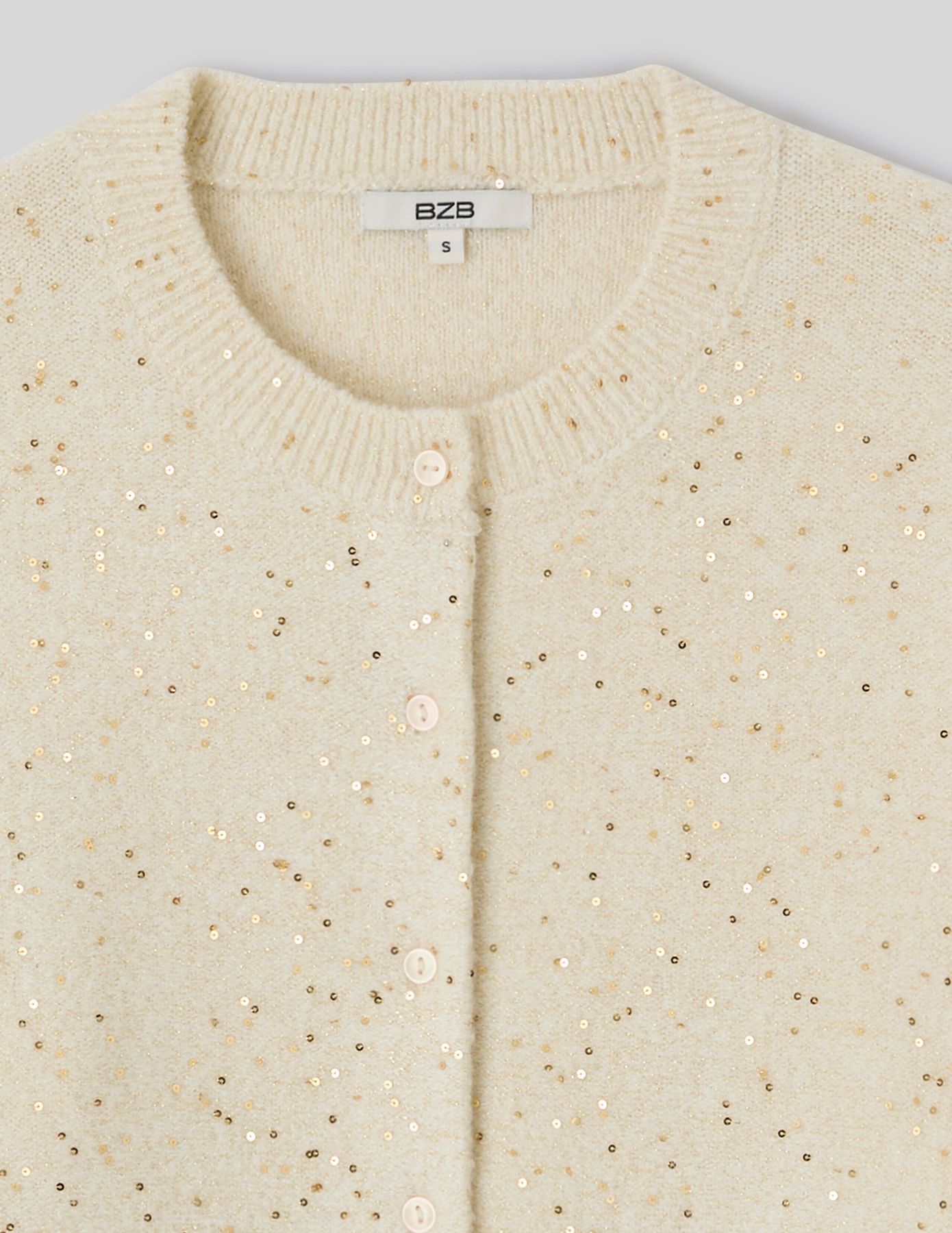 Gilet maille brillante
