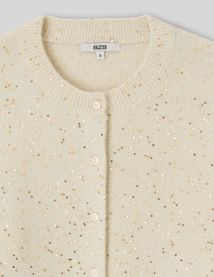 Gilet maille brillante