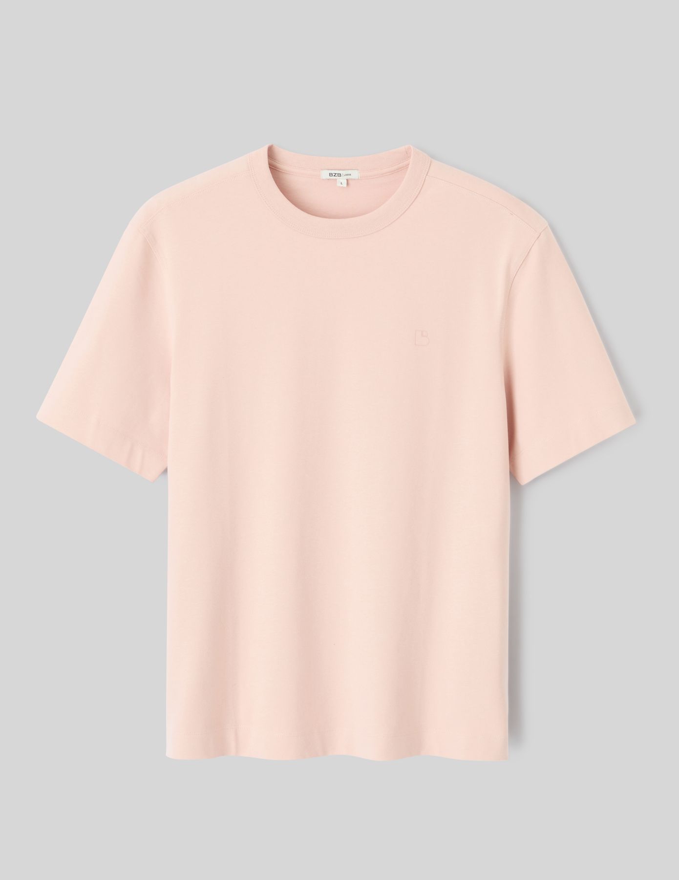 T-shirt lourd touché peau de pêche