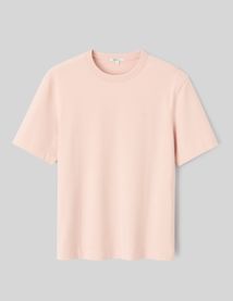 T-shirt lourd touché peau de pêche